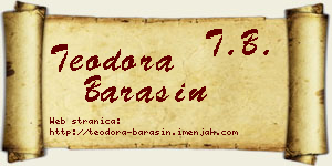 Teodora Barašin vizit kartica